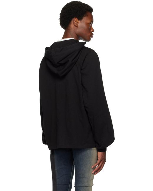 Rick Owens Black Jumbo Hoodie for men