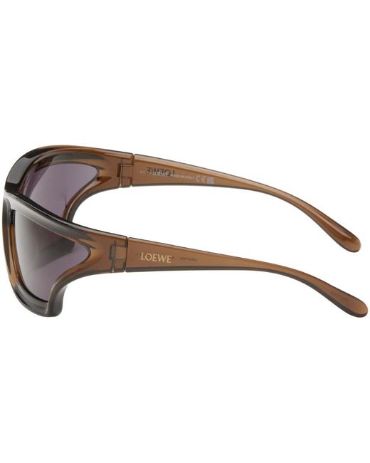 Loewe Black Arch Mask Sunglasses for men