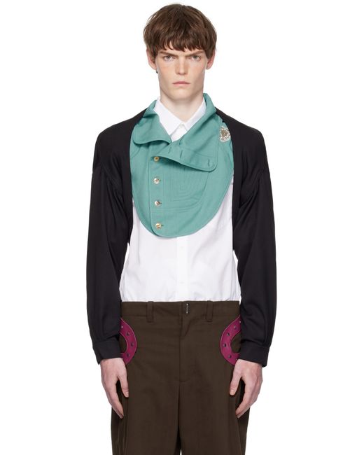Kiko Kostadinov Green Ricsi Bolero Cardigan for men