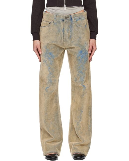 Acne Multicolor Flocked Jeans