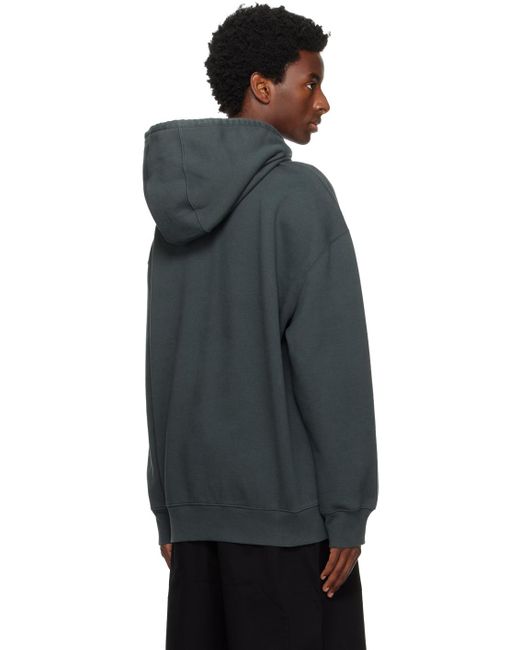 A_COLD_WALL* Black * Gray Embroidered Hoodie for men