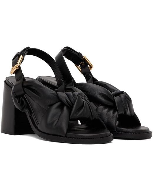 See By Chloé Black Spencer Heeled Sandals