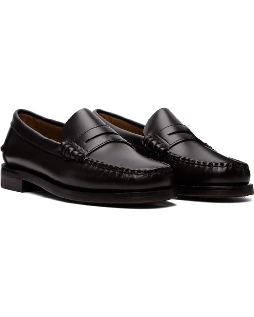 Sebago Black Classic Dan Loafers for men