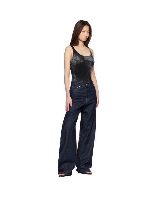 Wolford Blue Ink Fatal String Bodysuit