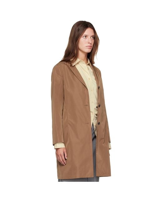 Jil Sander Brown Tan Radzimir Coat