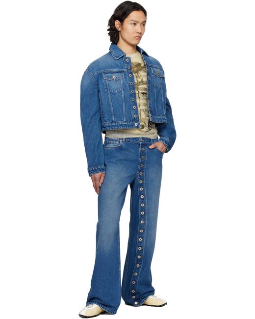 メンズ Jean Paul Gaultier ブルー 'The Buttoned' デニムジャケット Blue