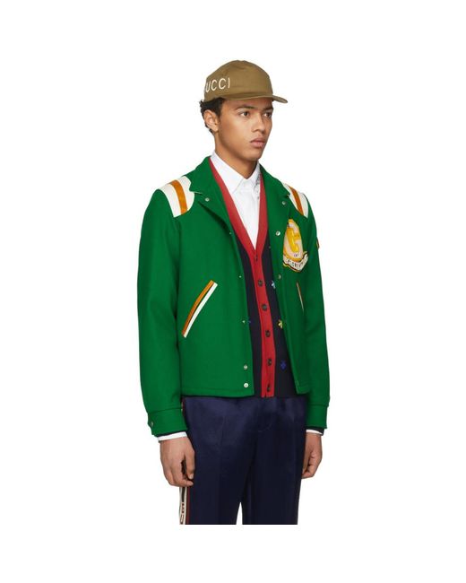Gucci baseball jacket cheap