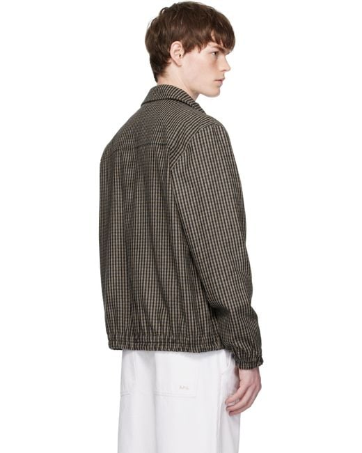 A.P.C. Black Gilbert Jacket for men