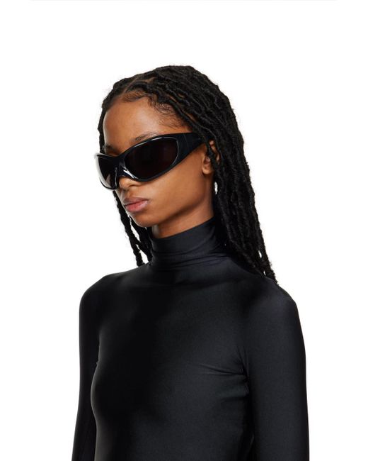Balenciaga Black Skin Xxl Cat Sunglasses