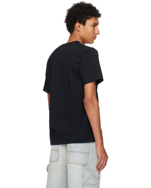 A Bathing Ape Black College Monogram Baby Milo T-Shirt for men