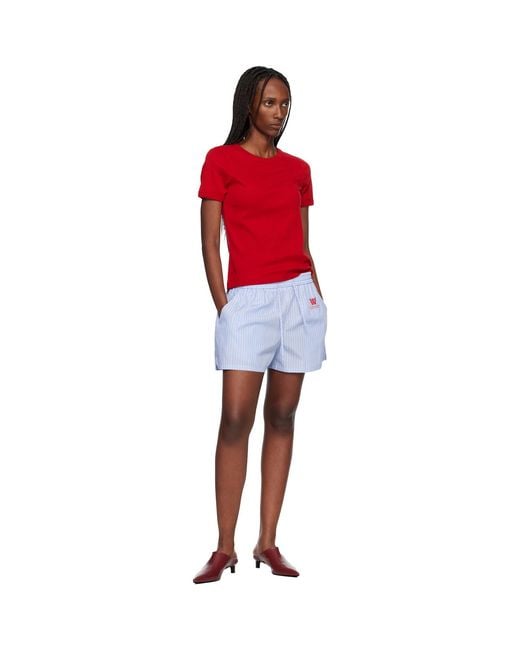Off-White c/o Virgil Abloh White Striped Poplin Shorts