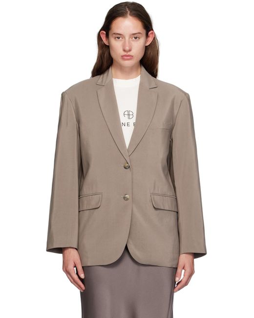 Anine Bing Brown Quinn Blazer