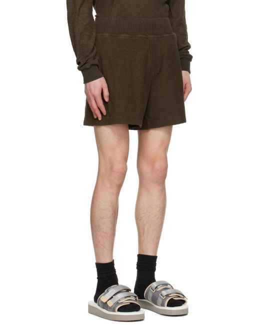 RANRA Black Mock-fly Shorts for men