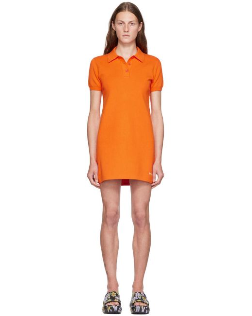 Marc Jacobs Orange 'the Tennis Dress' Minidress