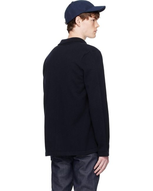 A.P.C. Black Matti Cardigan for men