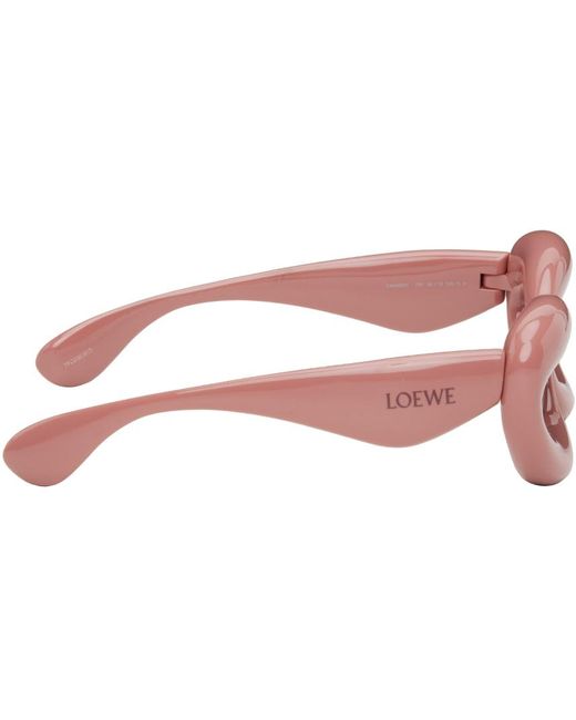 Loewe Black Pink Inflated Cat-eye Sunglasses for men