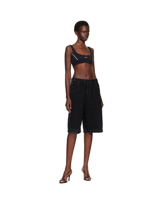Off-White c/o Virgil Abloh Black 'Off' Stamp Seamless Sport Bra
