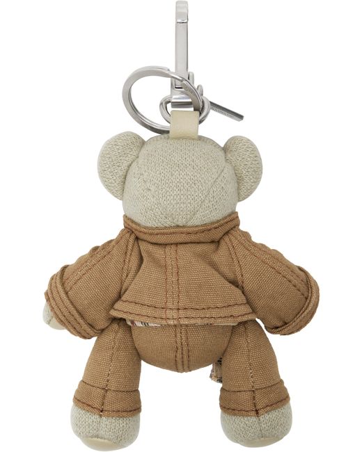 Burberry Metallic Thomas Bear Charm Keychain for men