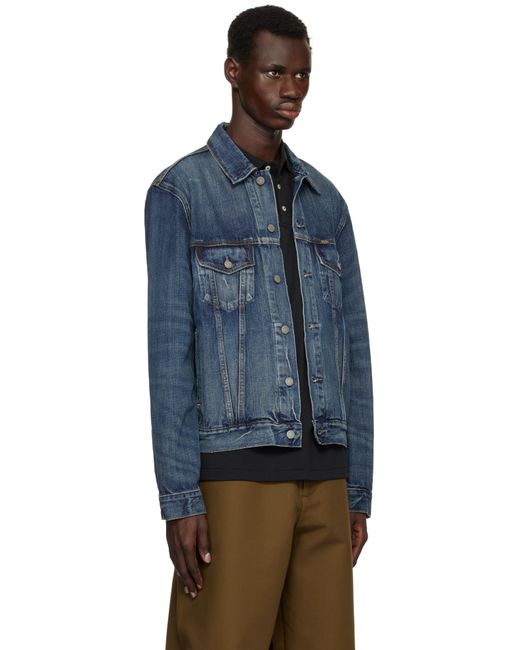 Polo Ralph Lauren Blue Faded Denim Trucker Jacket for men