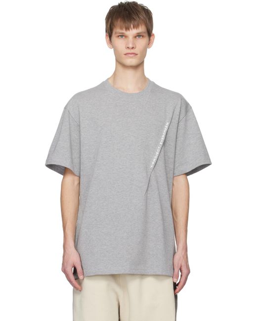 Y. Project Gray Pinched T-shirt for men