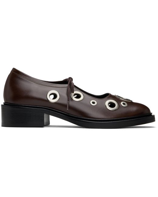 Nicole Saldanã Black Fabiana Eyelet Loafers