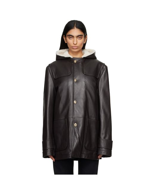 Wales Bonner Black Thought Leather Jacket