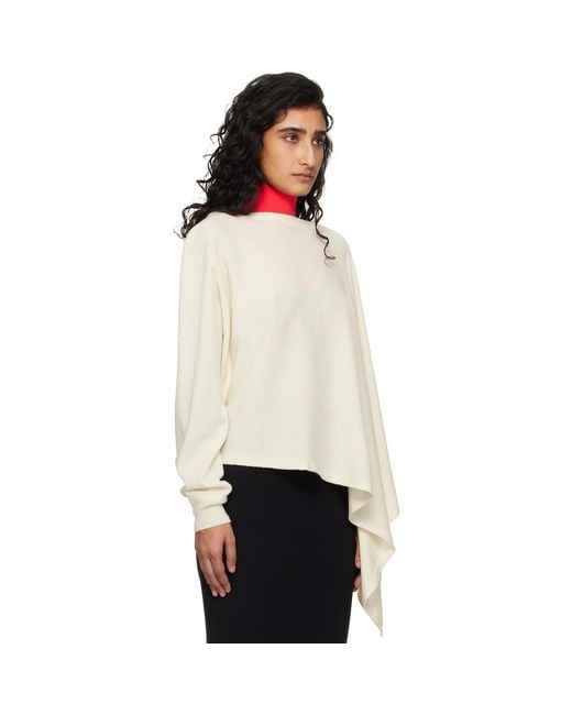 Jil Sander Black Knit Large Bib Dickey