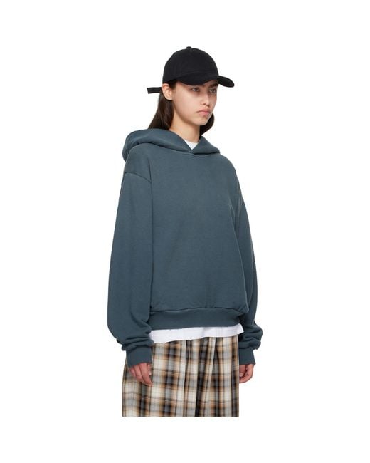 Acne Blue Logo Hoodie