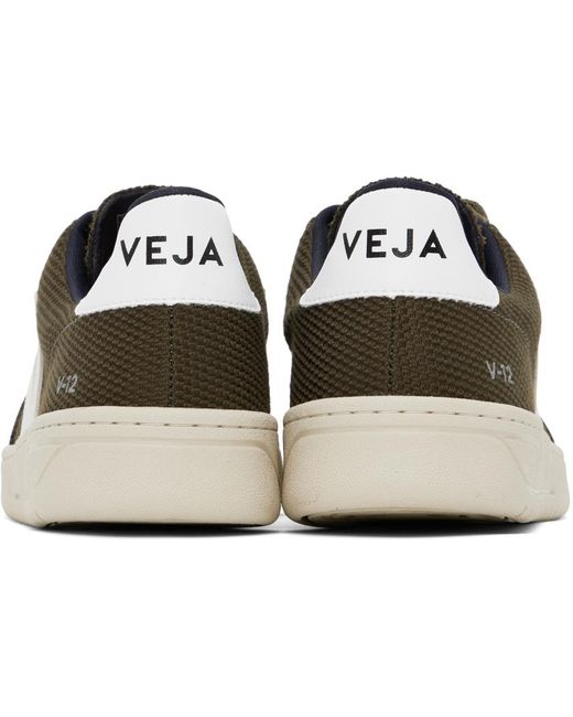 Veja Black Green V-12 B-mesh Sneakers for men