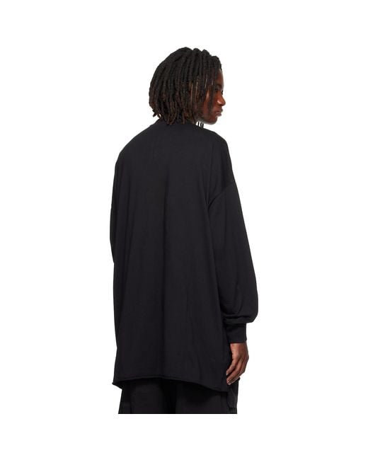 Rick Owens Black Tower Tommy Ls Sweatshirt for men