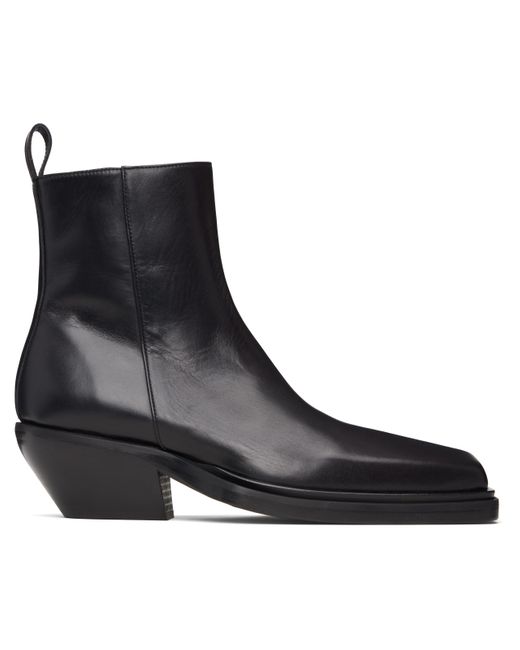 Egonlab Black Ankle Boots for men