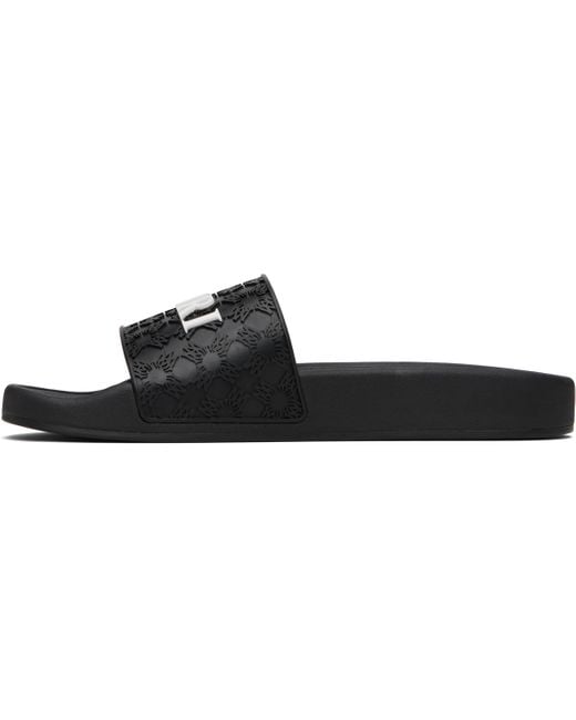 Amiri Black Ma Quad Pool Slides for men