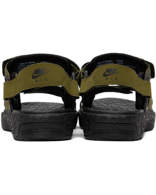 Nike Black Khaki Air Deschutz+ Sandals for men