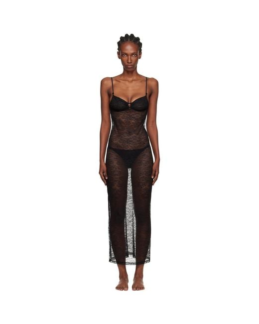 Yasmine Eslami Black Alice Maxi Dress