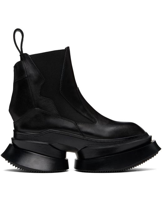 ユリウス レザーブーツ LEATHER LACE-UP BOOTS ガスマスク ユリウス PADDED LEATHER LACE-UP BOOTS ガスマスク（Expand Black）