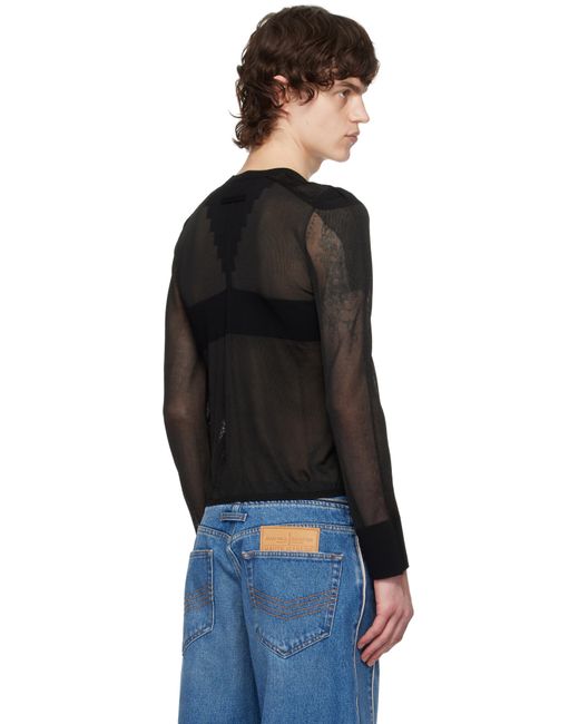 メンズ Jean Paul Gaultier ブラック The Logo Knit トップス Black