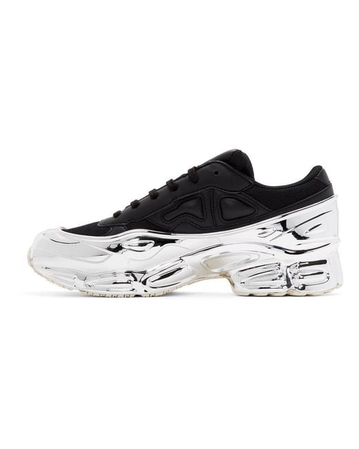 Raf Simons Leather Ozweego Platform Wedge Sneakers in Black Silver (Black)  for Men | Lyst