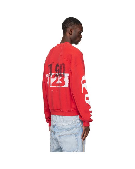 RIVINGTON roi Rebis Red Membership Uso Crewneck Sweatshirt for men