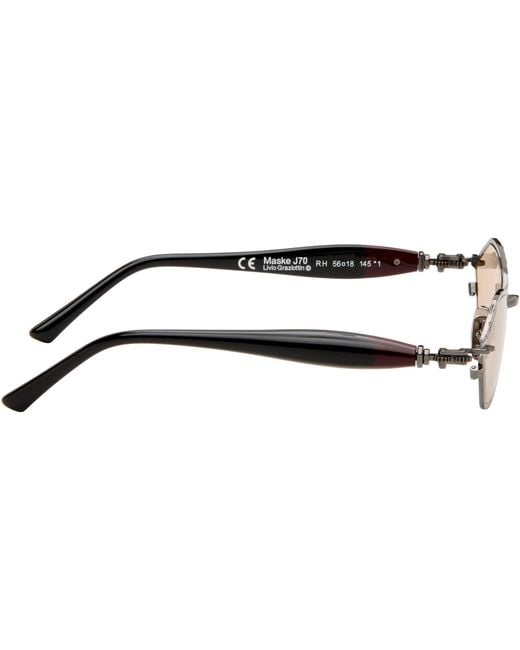 Kuboraum Black Gunmetal J70 Sunglasses for men