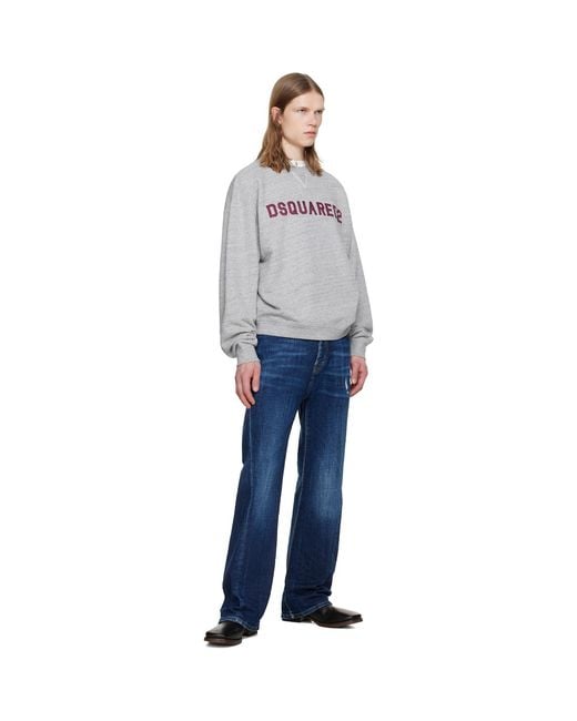 DSquared² Blue Loose Twisted Jeans for men