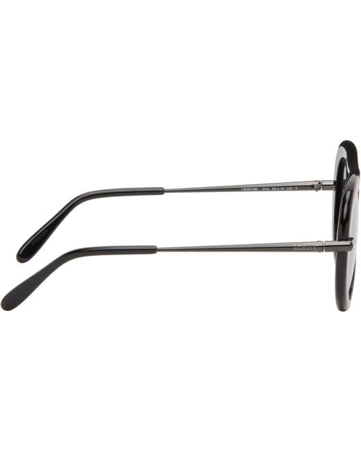 Loewe Black Pilot Slim Sunglasses for men