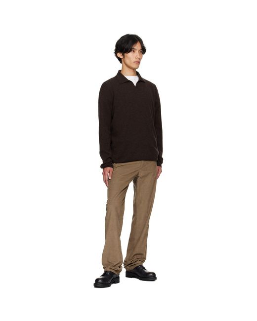 The Row Black Franz Polo for men