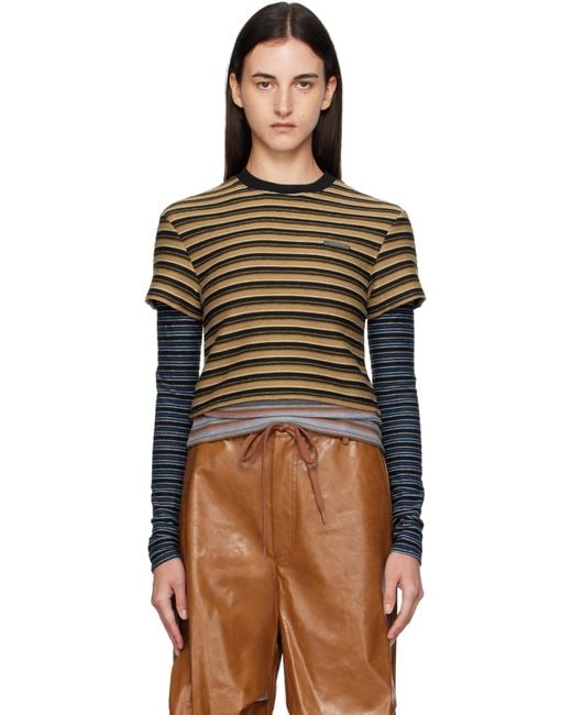 ANDERSSON BELL Black Stripe Ls T-Shirt