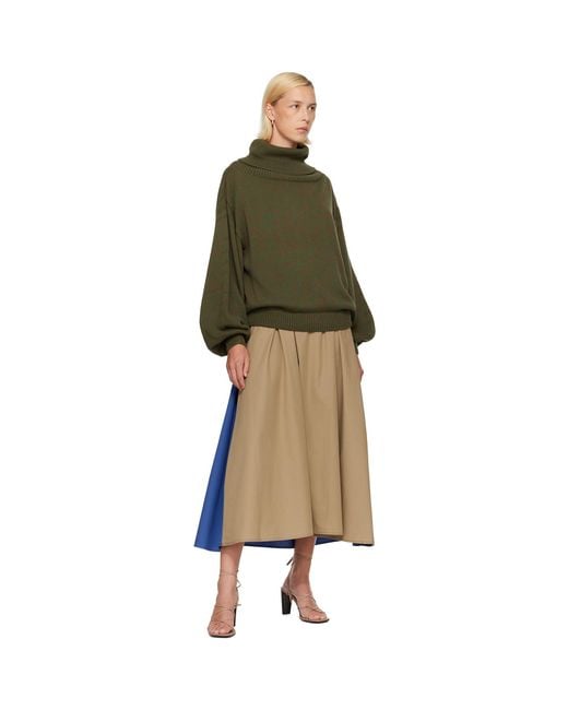 Baserange Green Calla Turtleneck