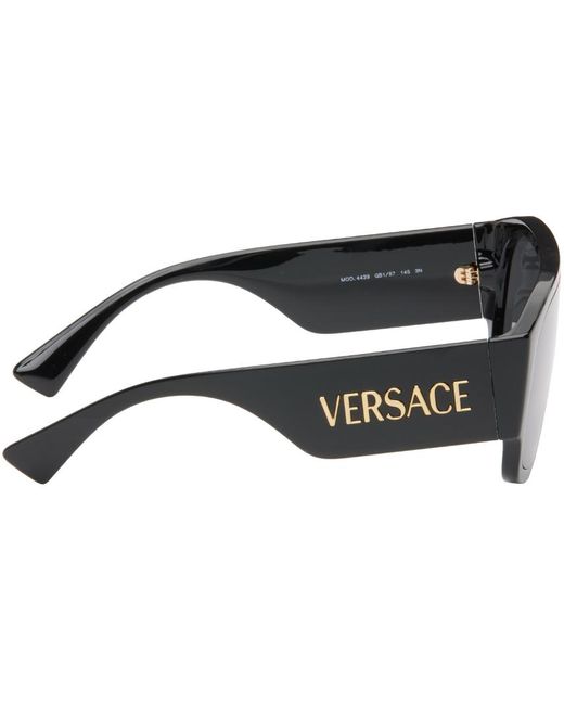 Lunettes de soleil aviateur noires à logos Versace pour homme en coloris  Noir | Lyst