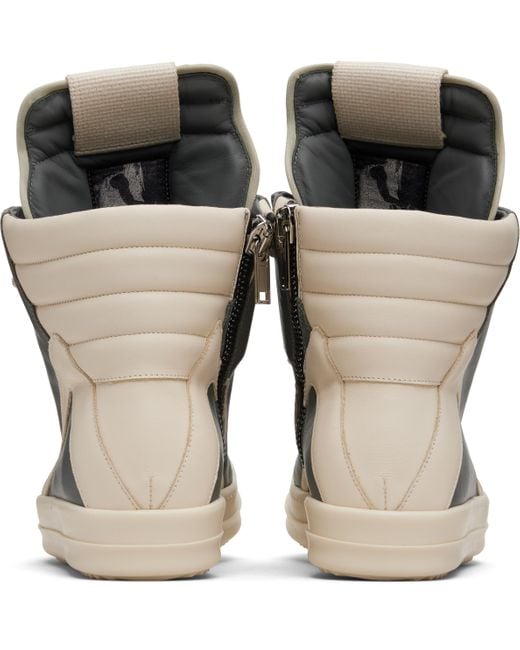 Rick Owens Gray Concordians Jumbolace Geobasket Sneakers for men
