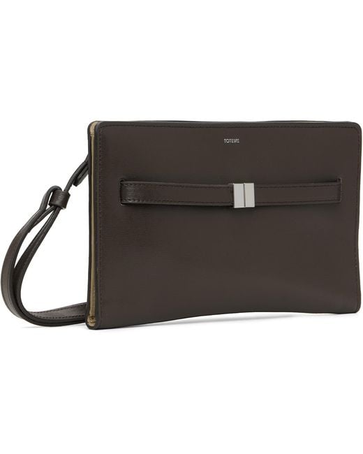 Totême  Black Belted Leather Crossbody Bag