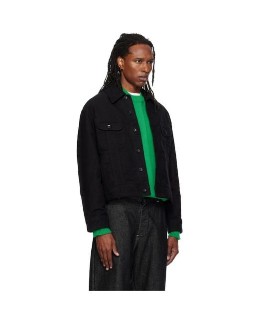 Studio Nicholson Black Cropped Jacket for men
