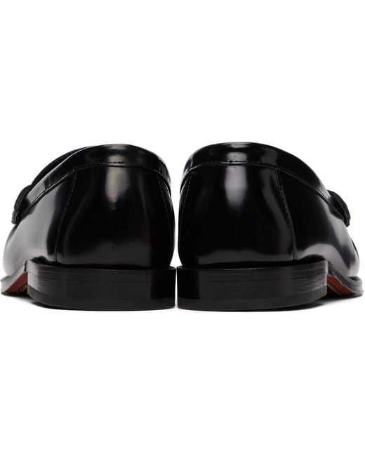 Ernest W. Baker Black Chain Loafers for men