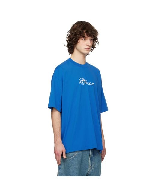 Vetements Blue 'Alaska' Tourist T-Shirt for men
